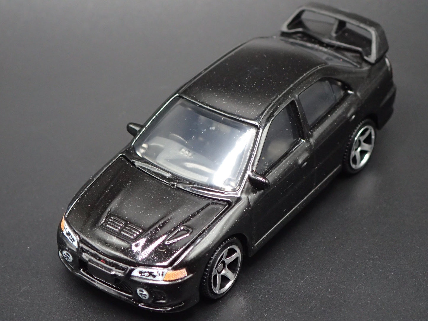 1996-1998 MITSUBISHI LANCER EVOLUTION EVO IV BLACK 1:64 SCALE DIECAST MODEL CAR