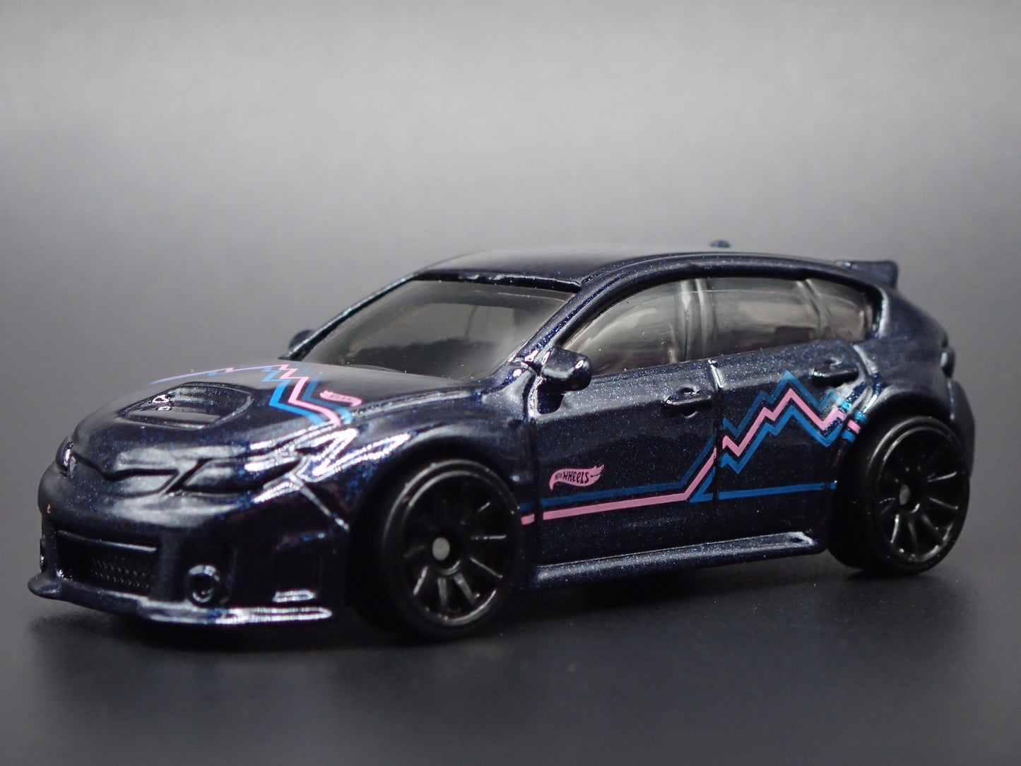2007-2014 SUBARU WRX STI BLUE 1:64 SCALE COLLECTIBLE DIORAMA DIECAST MODEL CAR
