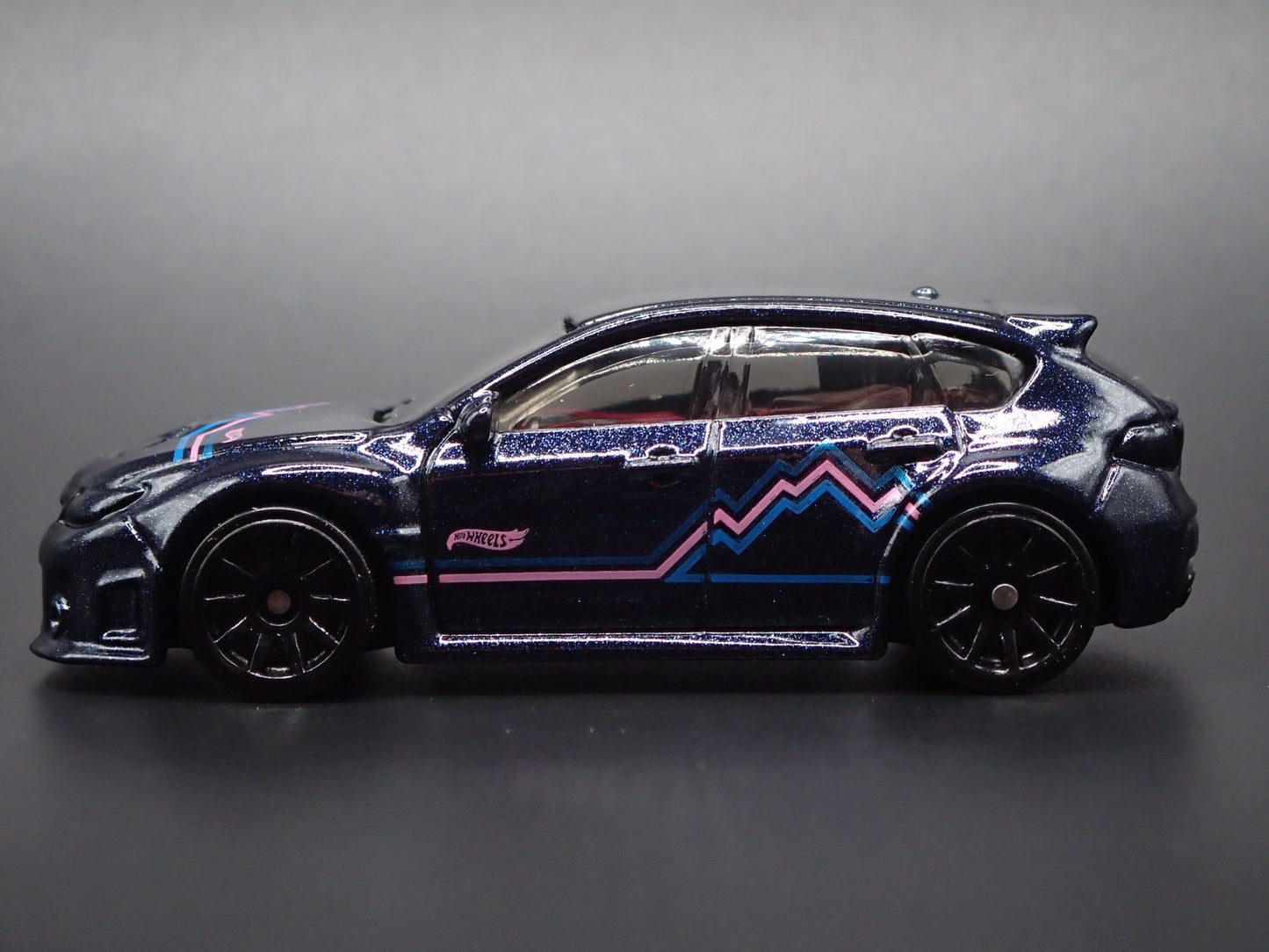 2007-2014 SUBARU WRX STI BLUE 1:64 SCALE COLLECTIBLE DIORAMA DIECAST MODEL CAR