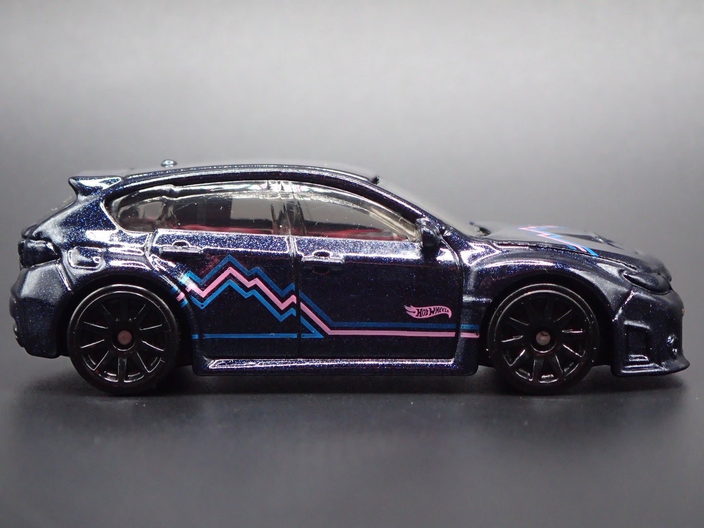 2007-2014 SUBARU WRX STI BLUE 1:64 SCALE COLLECTIBLE DIORAMA DIECAST MODEL CAR