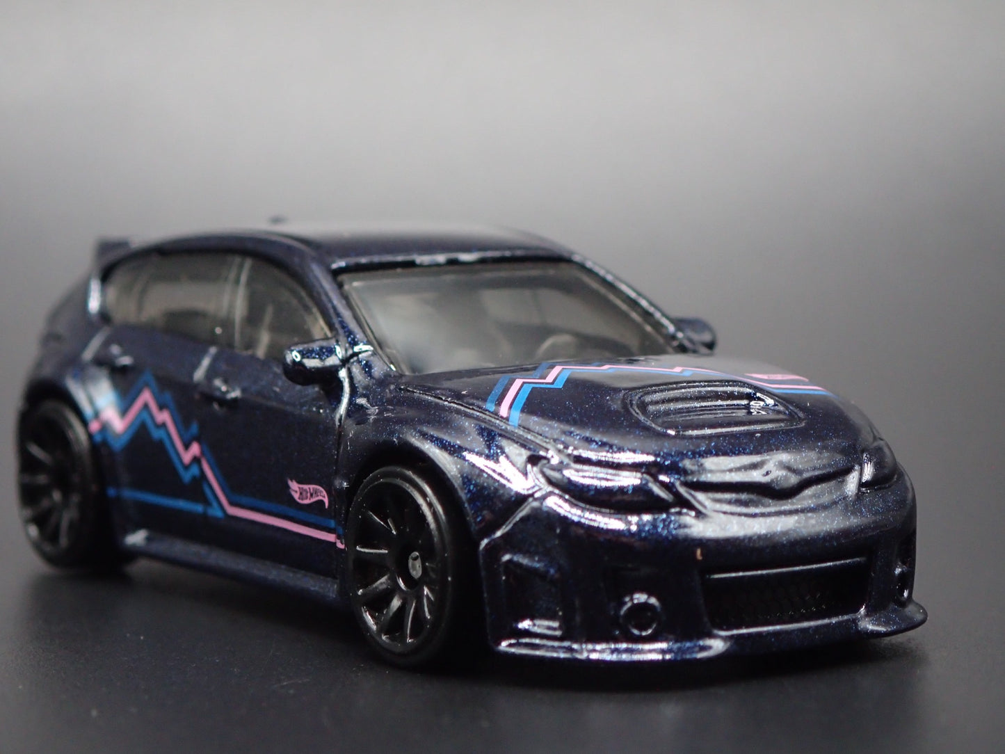 2007-2014 SUBARU WRX STI BLUE 1:64 SCALE COLLECTIBLE DIORAMA DIECAST MODEL CAR