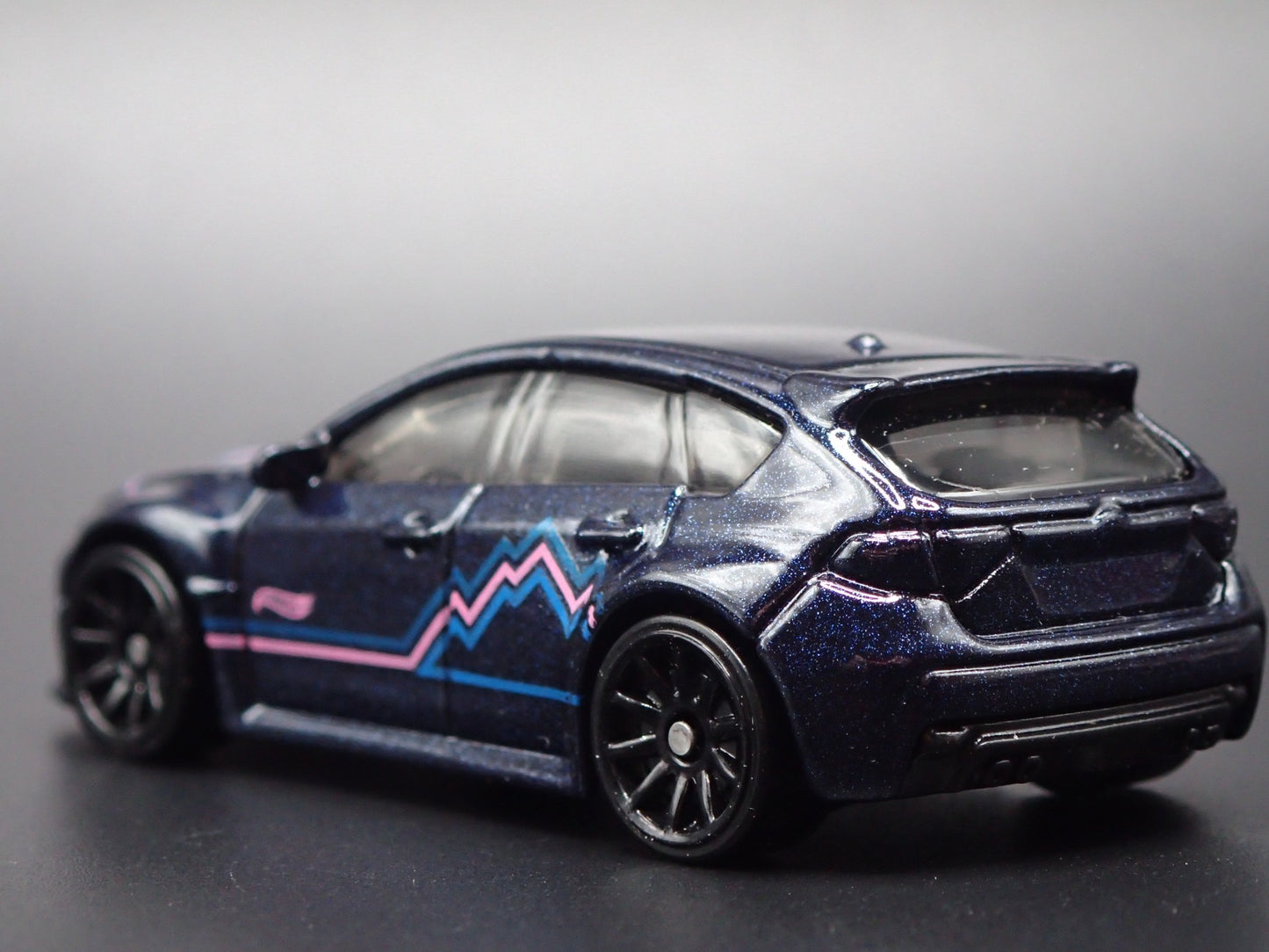 2007-2014 SUBARU WRX STI BLUE 1:64 SCALE COLLECTIBLE DIORAMA DIECAST MODEL CAR