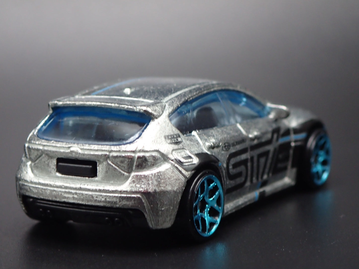 2007-2014 SUBARU WRX STI SILVER 1:64 SCALE COLLECTIBLE DIORAMA DIECAST MODEL CAR