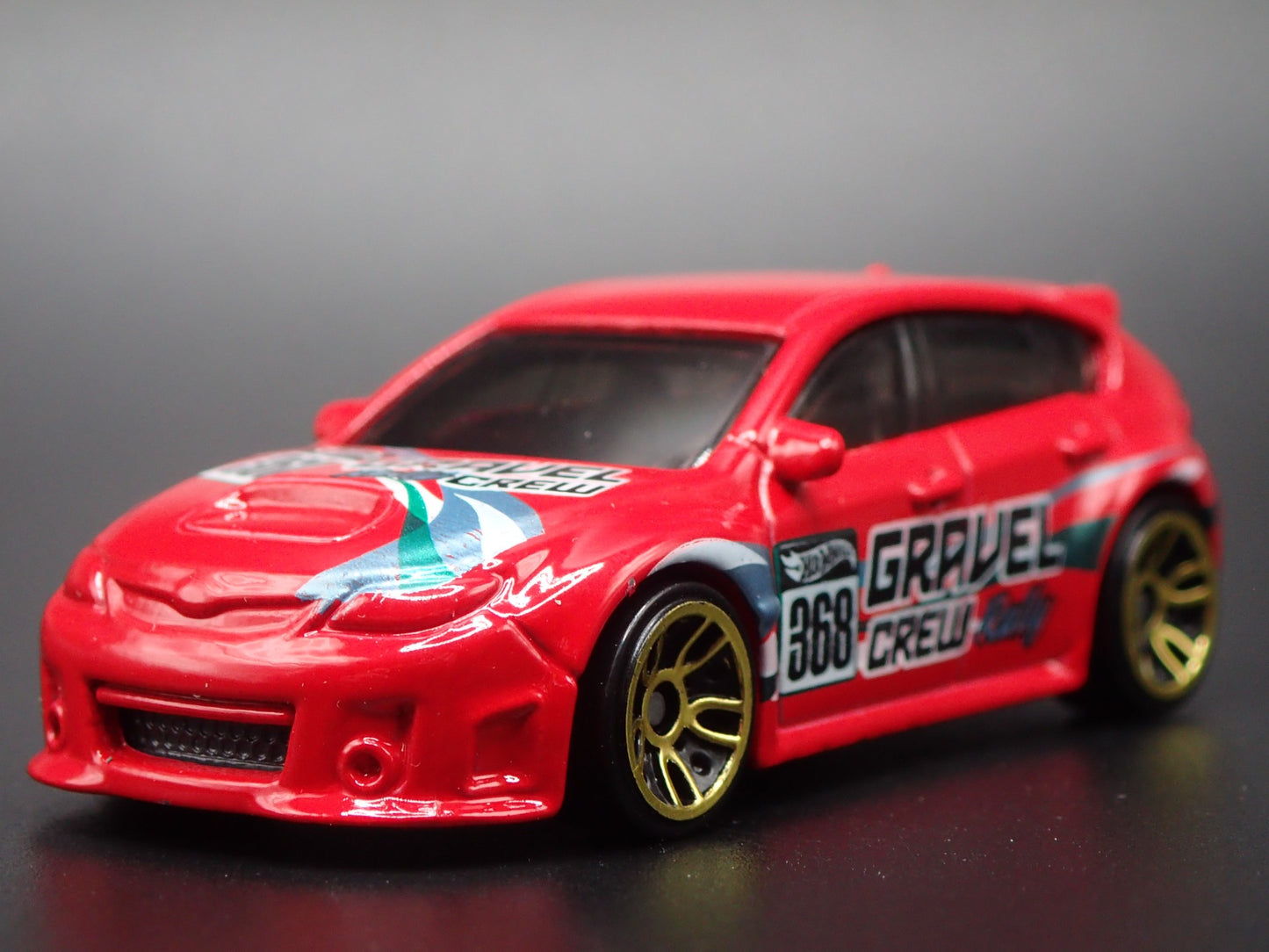 2007-2014 SUBARU WRX STI RED 1:64 SCALE COLLECTIBLE DIORAMA DIECAST MODEL CAR