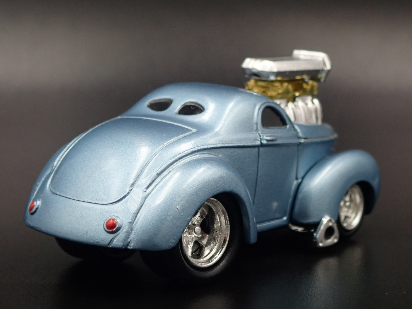 1941 WILLYS COUPE w/ BLOWER NHRA RARE 1:64 SCALE DIORAMA DIECAST MODEL CAR