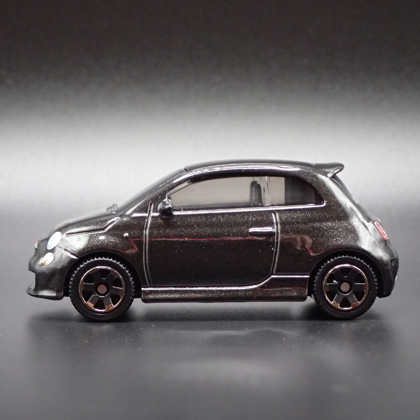 2007-2025 FIAT 500 TURBO BLACK 1/64 SCALE COLLECTIBLE DIORAMA DIECAST MODEL CAR