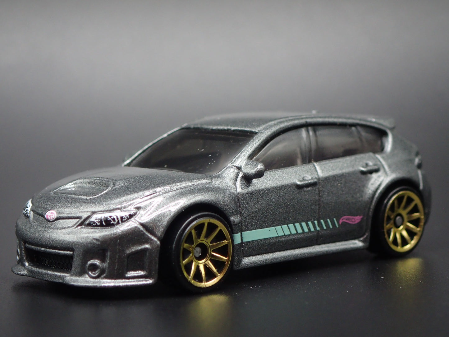 2007-2014 SUBARU WRX STI GRAY 1:64 SCALE COLLECTIBLE DIORAMA DIECAST MODEL CAR