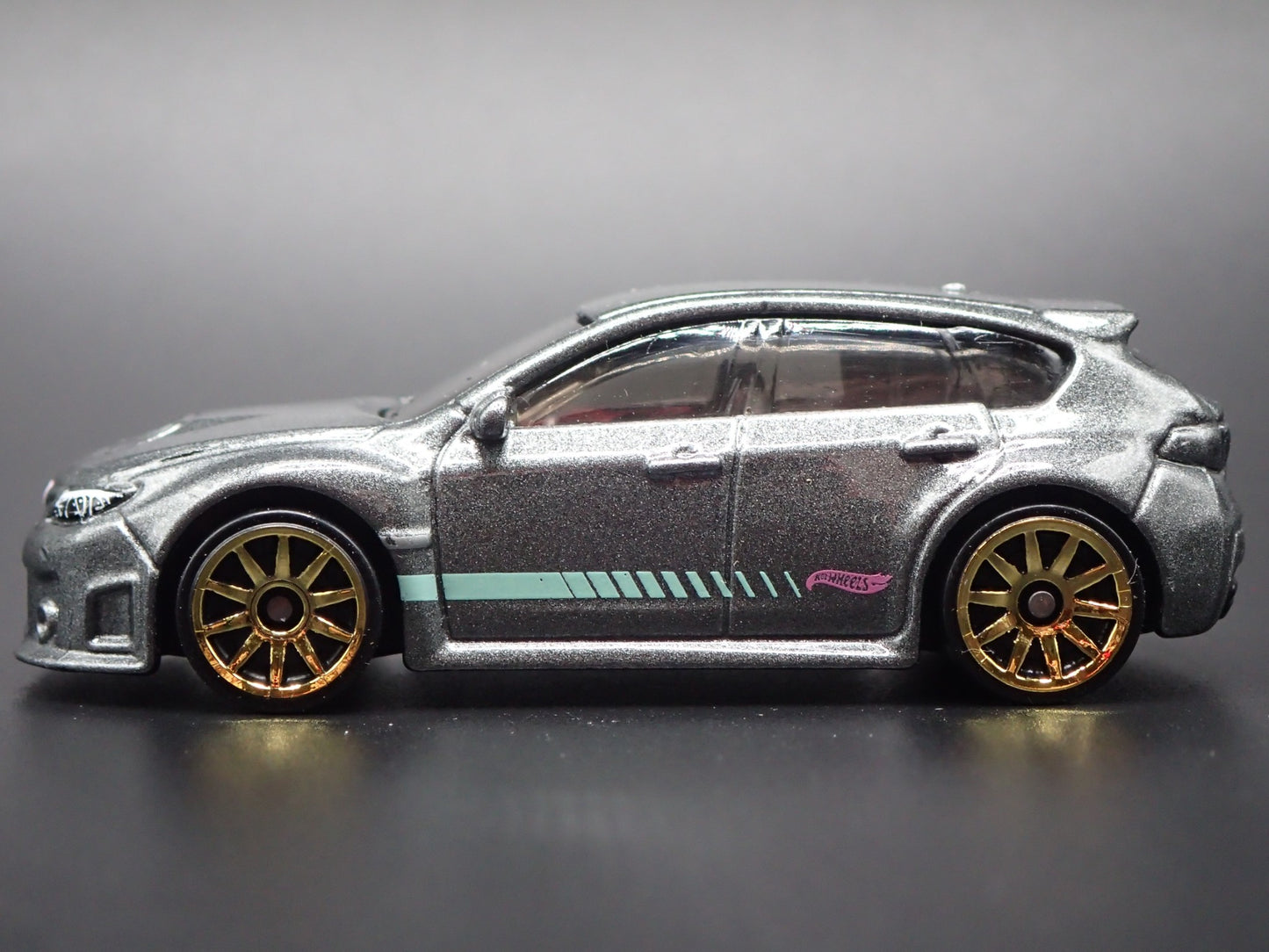 2007-2014 SUBARU WRX STI GRAY 1:64 SCALE COLLECTIBLE DIORAMA DIECAST MODEL CAR