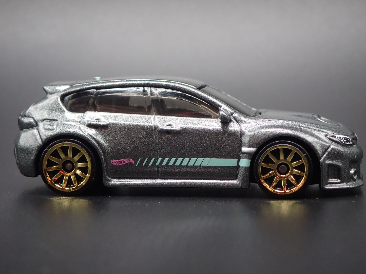 2007-2014 SUBARU WRX STI GRAY 1:64 SCALE COLLECTIBLE DIORAMA DIECAST MODEL CAR