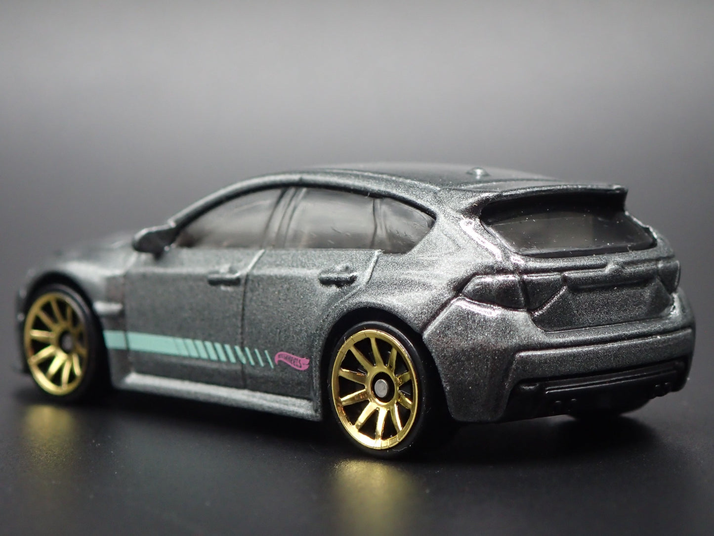 2007-2014 SUBARU WRX STI GRAY 1:64 SCALE COLLECTIBLE DIORAMA DIECAST MODEL CAR