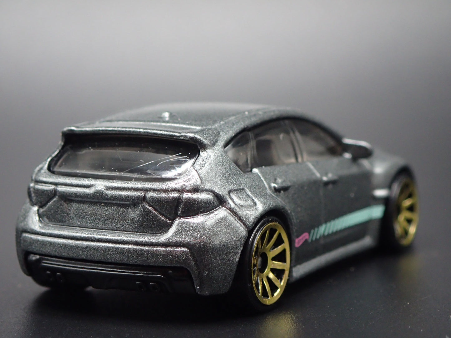 2007-2014 SUBARU WRX STI GRAY 1:64 SCALE COLLECTIBLE DIORAMA DIECAST MODEL CAR