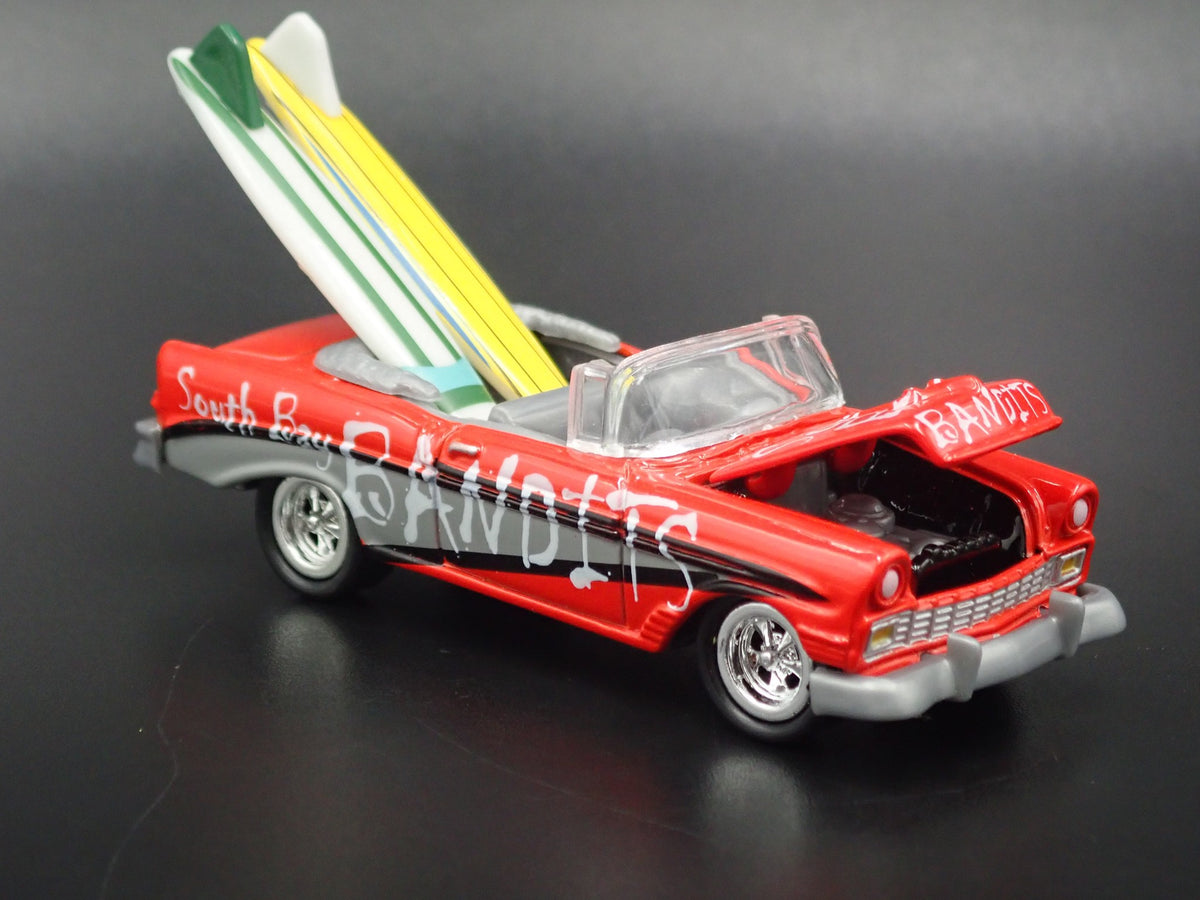 1956 56 CHEVY CHEVROLET BEL AIR CONVERTIBLE SURF 1:64 SCALE DIECAST MODEL CAR