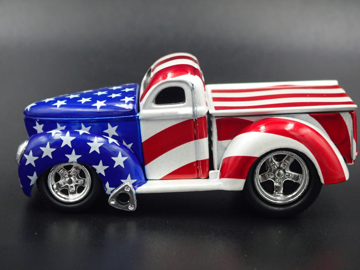 1940 WILLYS GASSER PICKUP TRUCK USA 1:64 SCALE LIMITED DIORAMA DIECAST MODEL CAR-Burning Rubber Toy Company