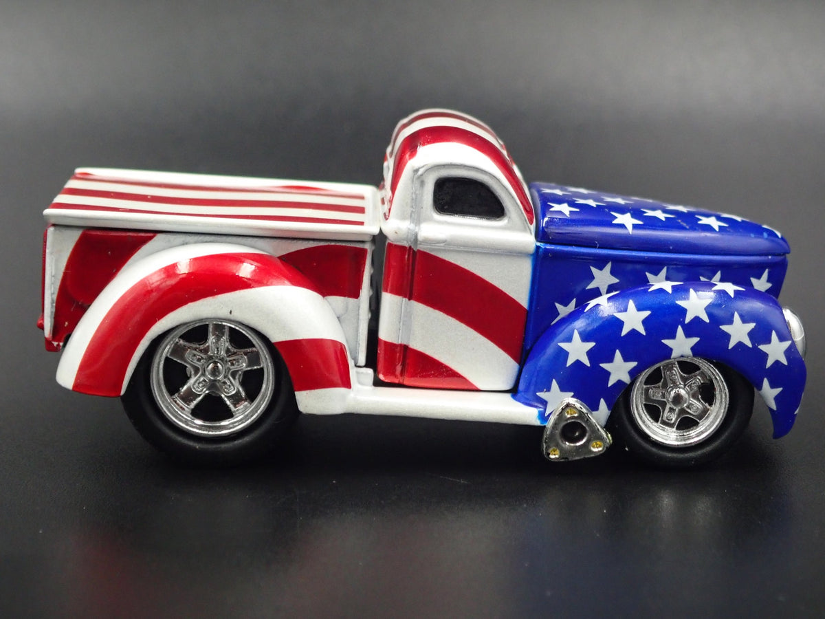 1940 WILLYS GASSER PICKUP TRUCK USA 1:64 SCALE LIMITED DIORAMA DIECAST MODEL CAR-Burning Rubber Toy Company