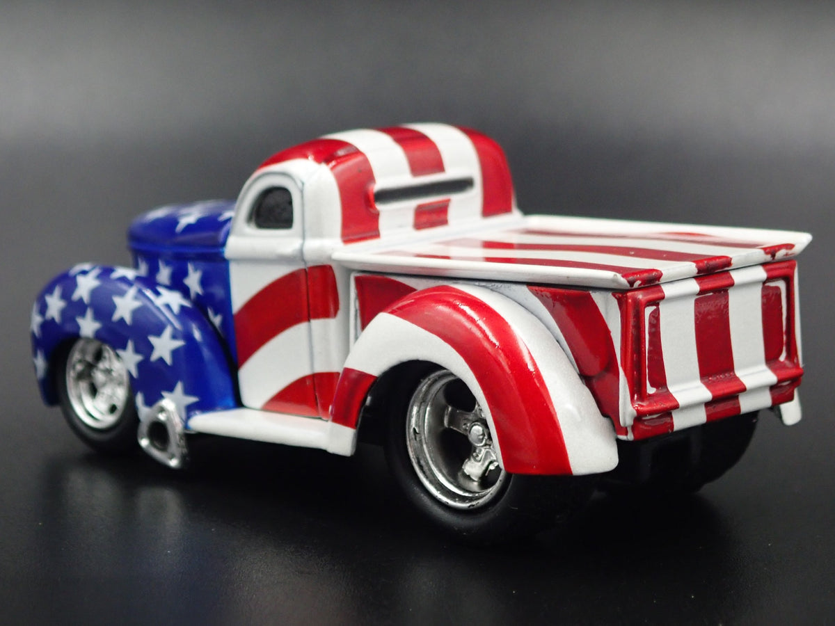 1940 WILLYS GASSER PICKUP TRUCK USA 1:64 SCALE LIMITED DIORAMA DIECAST MODEL CAR-Burning Rubber Toy Company
