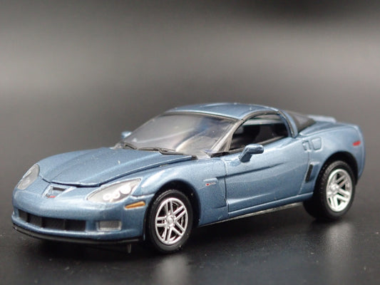 2005-2013 CHEVY CHEVROLET CORVETTE Z06 BLUE 1:64 SCALE DIORAMA DIECAST MODEL CAR