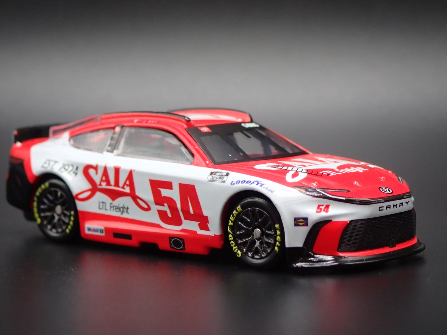 2025 TOYOTA CAMRY #54 TY GIBBS NASCAR SAIA FREIGHT 1:64 SCALE DIORAMA MODEL CAR