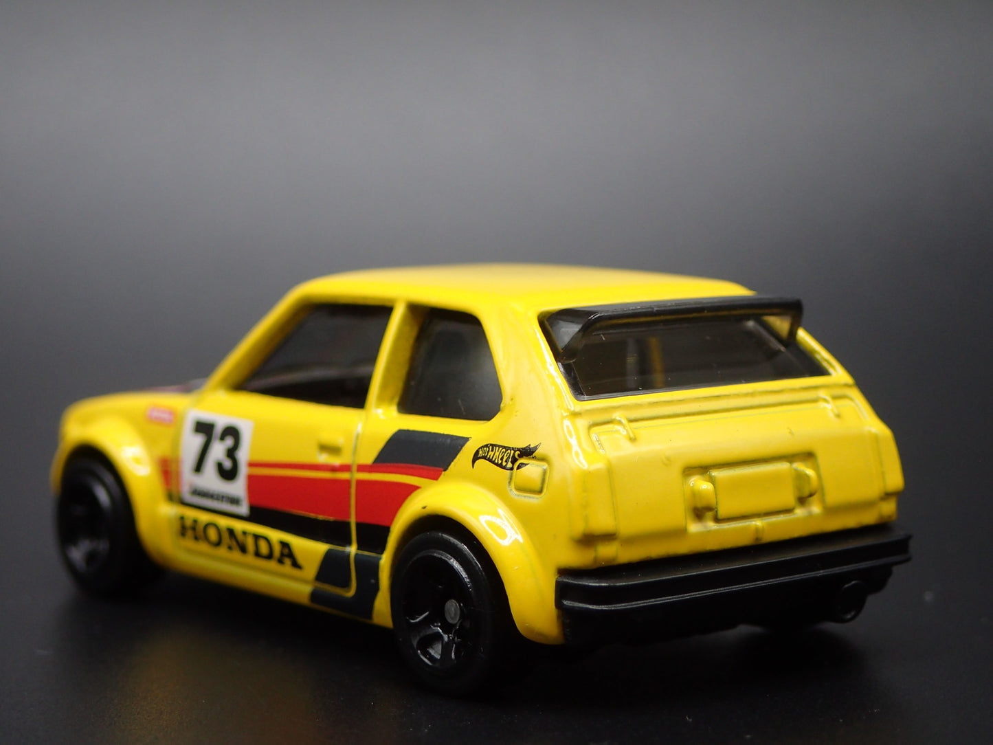 1973-1978 HONDA CIVIC CUSTOM YELLOW 1:64 SCALE COLLECTIBLE DIECAST MODEL CAR