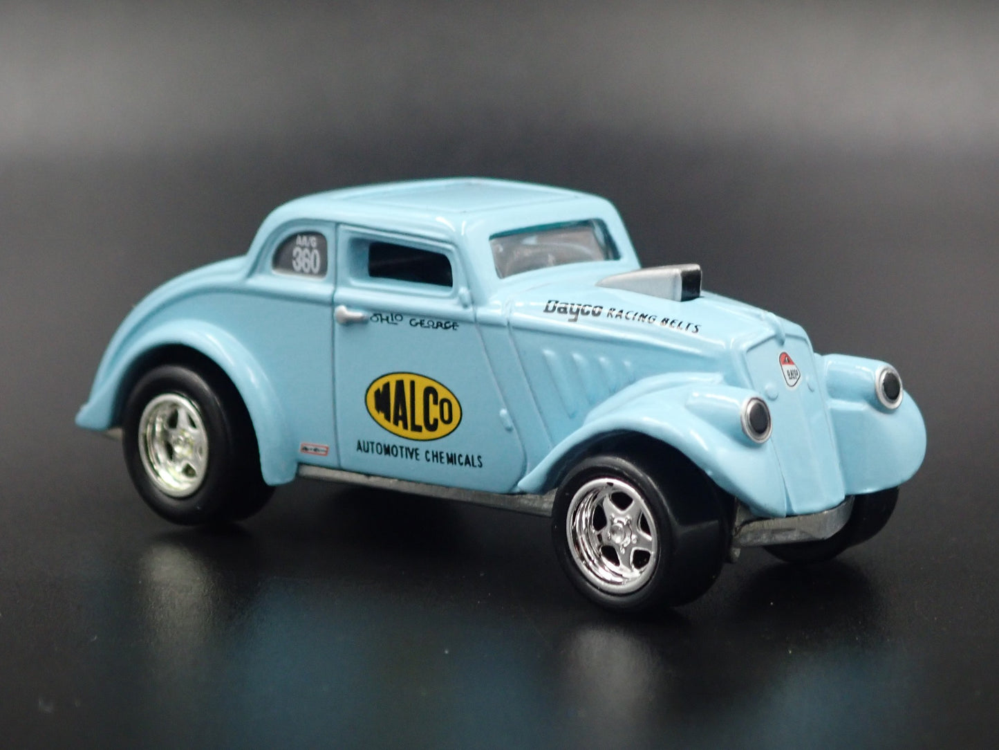 1933 33 WILLYS GASSER COUPE MALCO 1:64 SCALE LIMITED DIORAMA DIECAST MODEL CAR