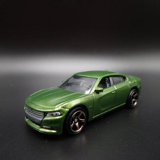 2011-2023 DODGE CHARGER GREEN 1:64 SCALE COLLECTIBLE DIORAMA DIECAST MODEL CAR