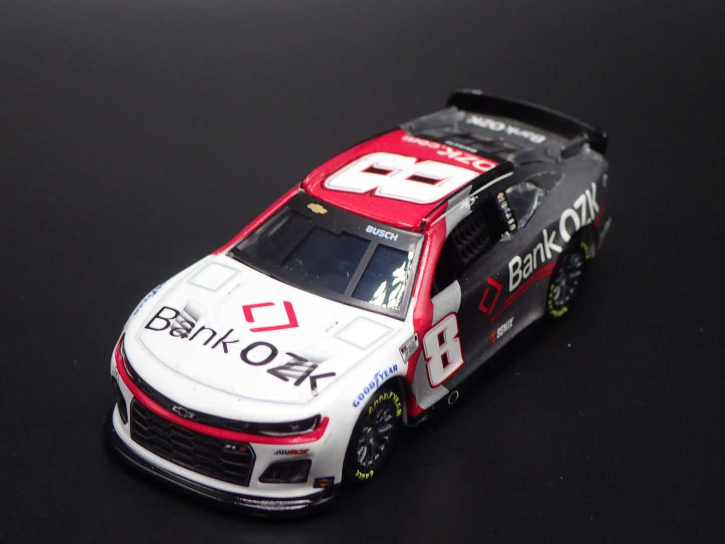 2025 25 CHEVROLET 8 KYLE BUSCH BANK OF THE OZARKS NASCAR 1:64 DIECAST MODEL CAR
