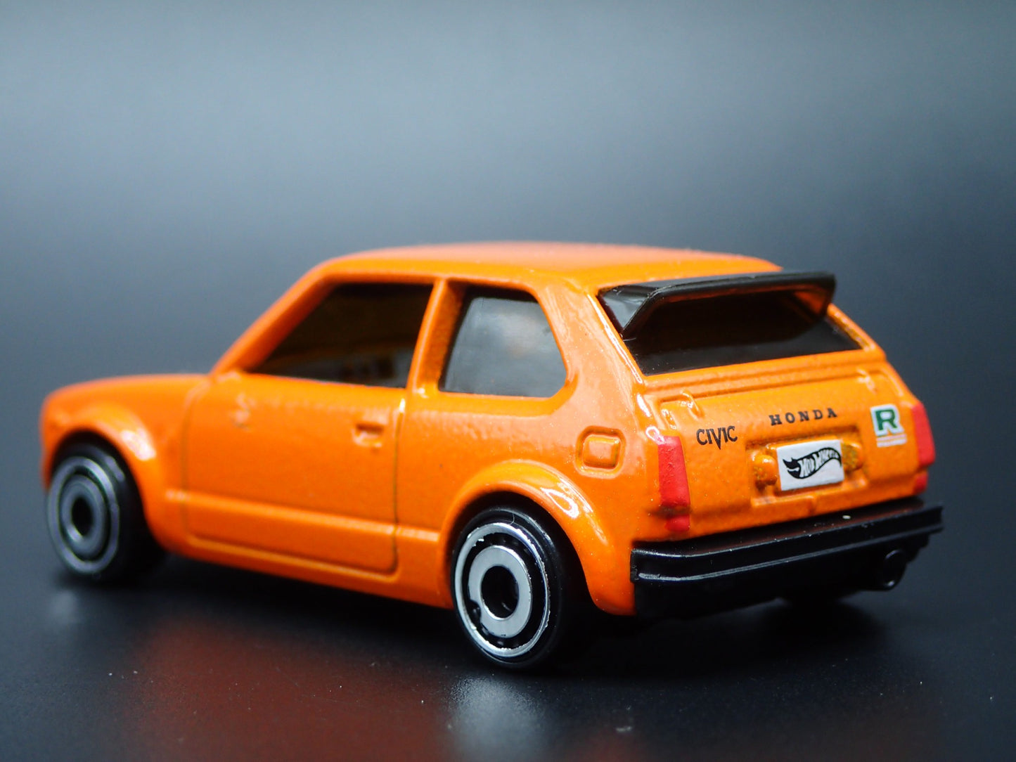 1973-1978 HONDA CIVIC CUSTOM ORANGE 1:64 SCALE COLLECTIBLE DIECAST MODEL CAR