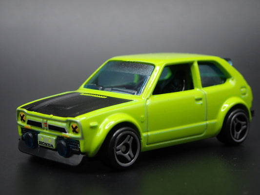 1973-1978 HONDA CIVIC CUSTOM GREEN 1:64 SCALE COLLECTIBLE DIECAST MODEL CAR