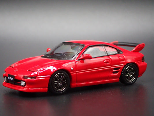 1989-1999 TOYOTA MR2 SW20 RED 1/64 SCALE COLLECTIBLE DIORAMA DIECAST MODEL CAR