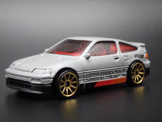 1984-1987 HONDA CRX GRAY 1:64 SCALE COLLECTIBLE DIORAMA DIECAST MODEL CAR