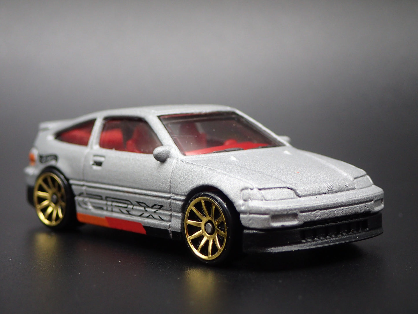 1984-1987 HONDA CRX GRAY 1:64 SCALE COLLECTIBLE DIORAMA DIECAST MODEL CAR