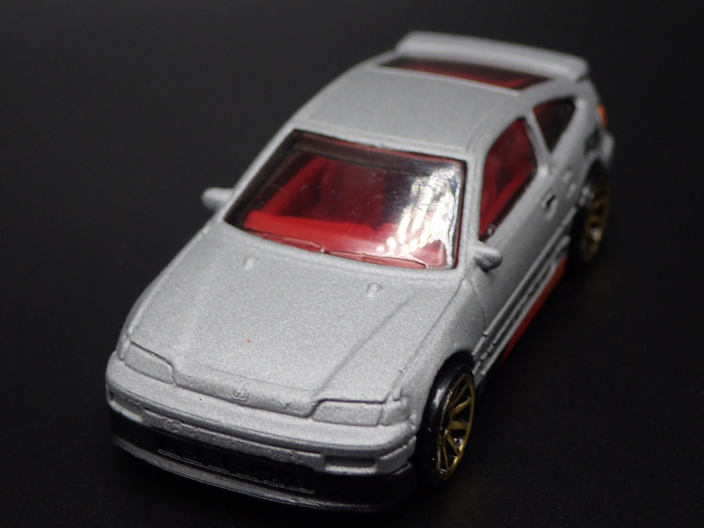 1984-1987 HONDA CRX GRAY 1:64 SCALE COLLECTIBLE DIORAMA DIECAST MODEL CAR