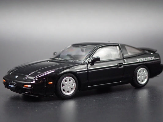 NISSAN 180SX BLACK 1:64 SCALE COLLECTIBLE DIORAMA DIECAST MODEL CAR