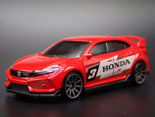 2017-2020 HONDA CIVIC TYPE R 1:64 SCALE COLLECTIBLE DIORAMA DIECAST MODEL CAR