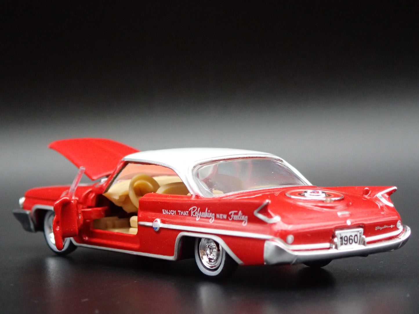 1960 60 CHRYSLER 300F COCA COLA COKE RED 1:64 SCALE DIORAMA DIECAST MODEL CAR