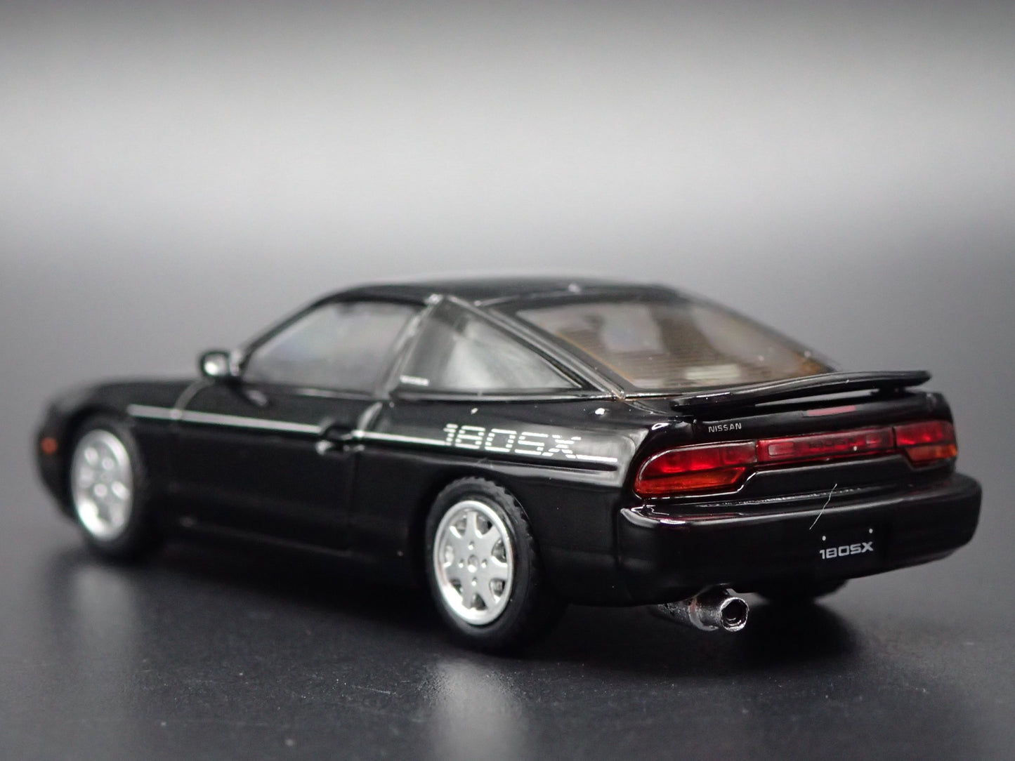 NISSAN 180SX BLACK 1:64 SCALE COLLECTIBLE DIORAMA DIECAST MODEL CAR