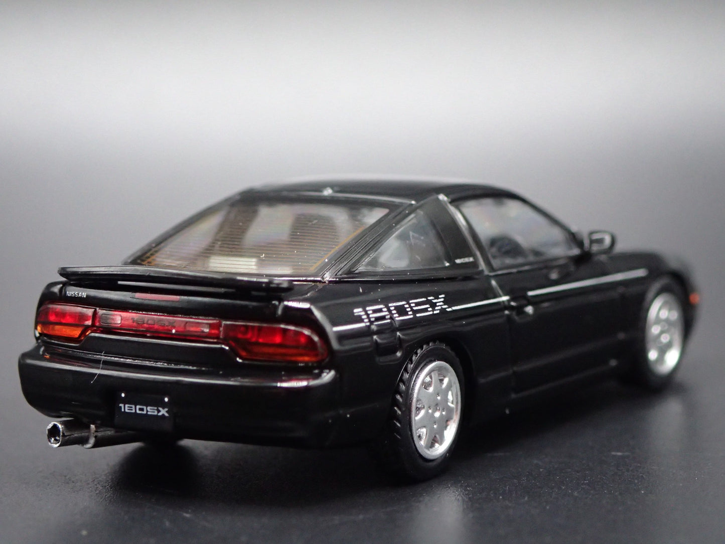 NISSAN 180SX BLACK 1:64 SCALE COLLECTIBLE DIORAMA DIECAST MODEL CAR