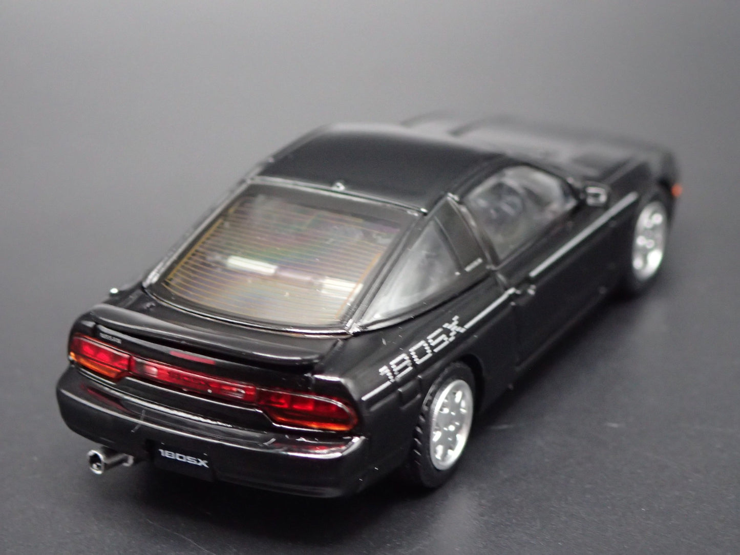 NISSAN 180SX BLACK 1:64 SCALE COLLECTIBLE DIORAMA DIECAST MODEL CAR