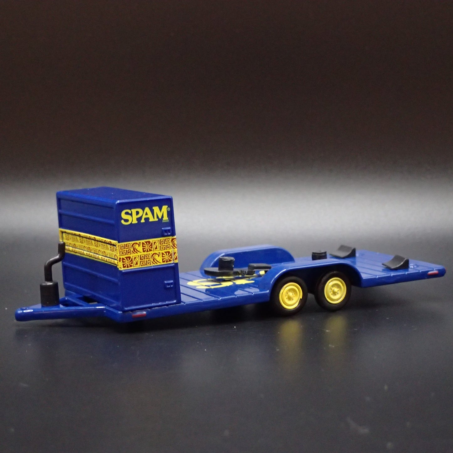 SPAM RACING FLATBED CAR HAULER TRAILER 1:64 SCALE COLLECTIBLE PROP MODEL CAR