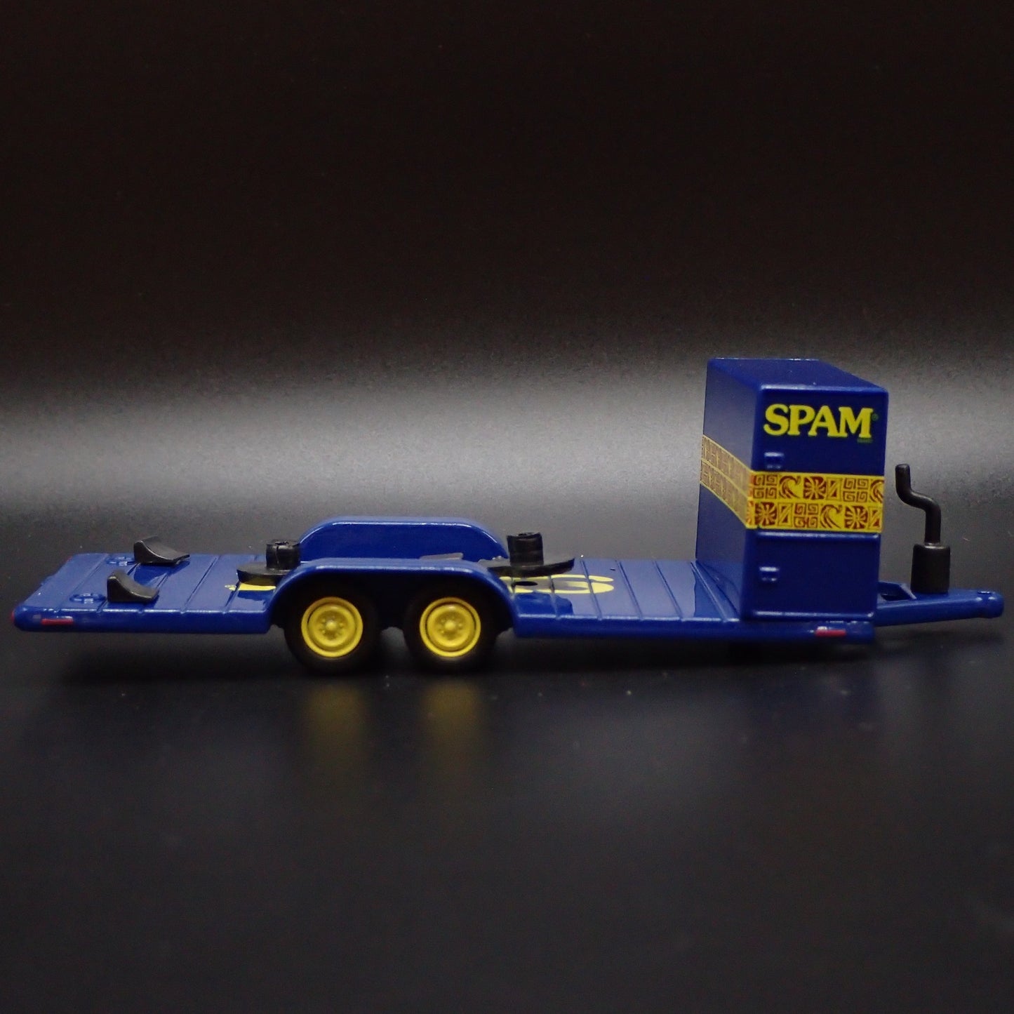 SPAM RACING FLATBED CAR HAULER TRAILER 1:64 SCALE COLLECTIBLE PROP MODEL CAR