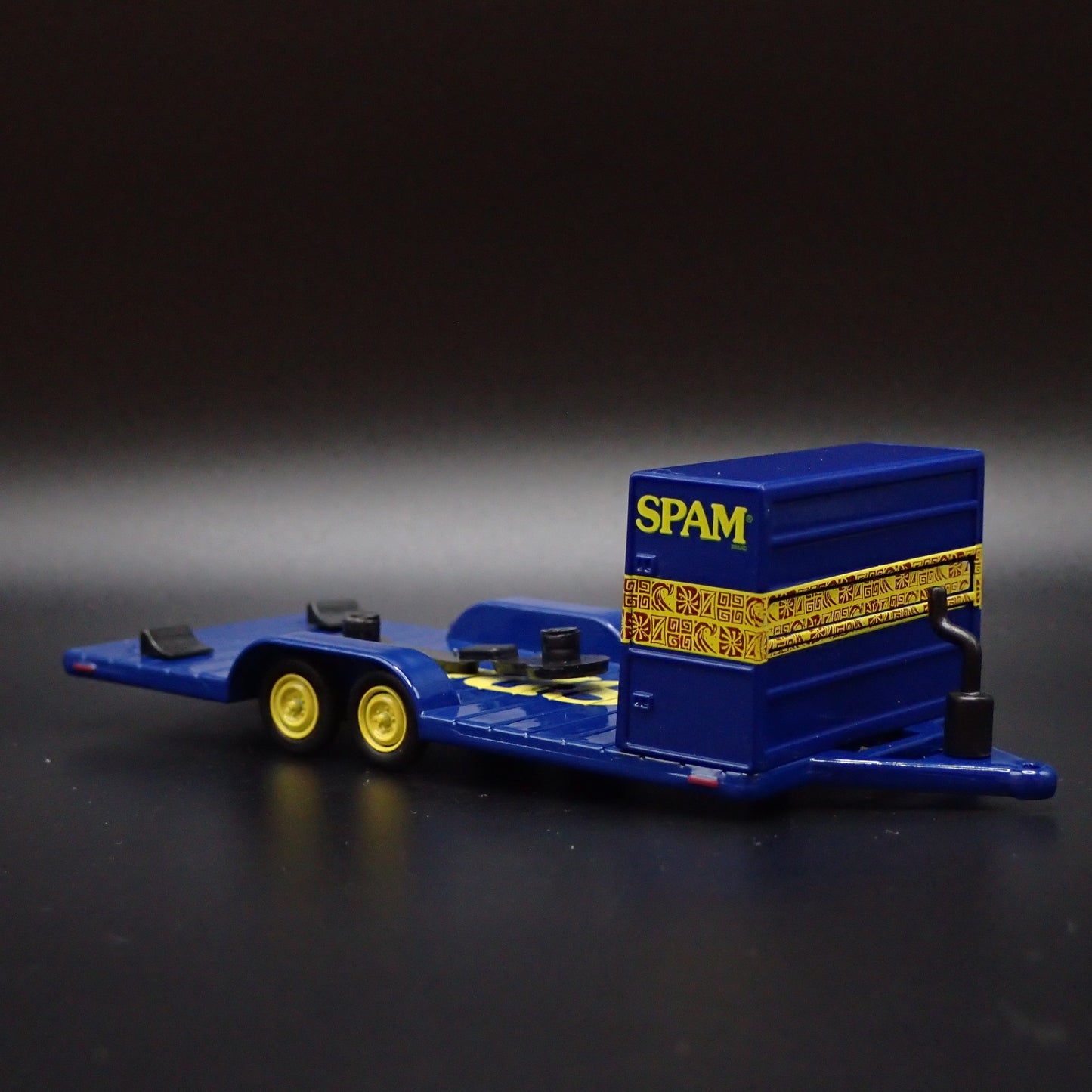 SPAM RACING FLATBED CAR HAULER TRAILER 1:64 SCALE COLLECTIBLE PROP MODEL CAR