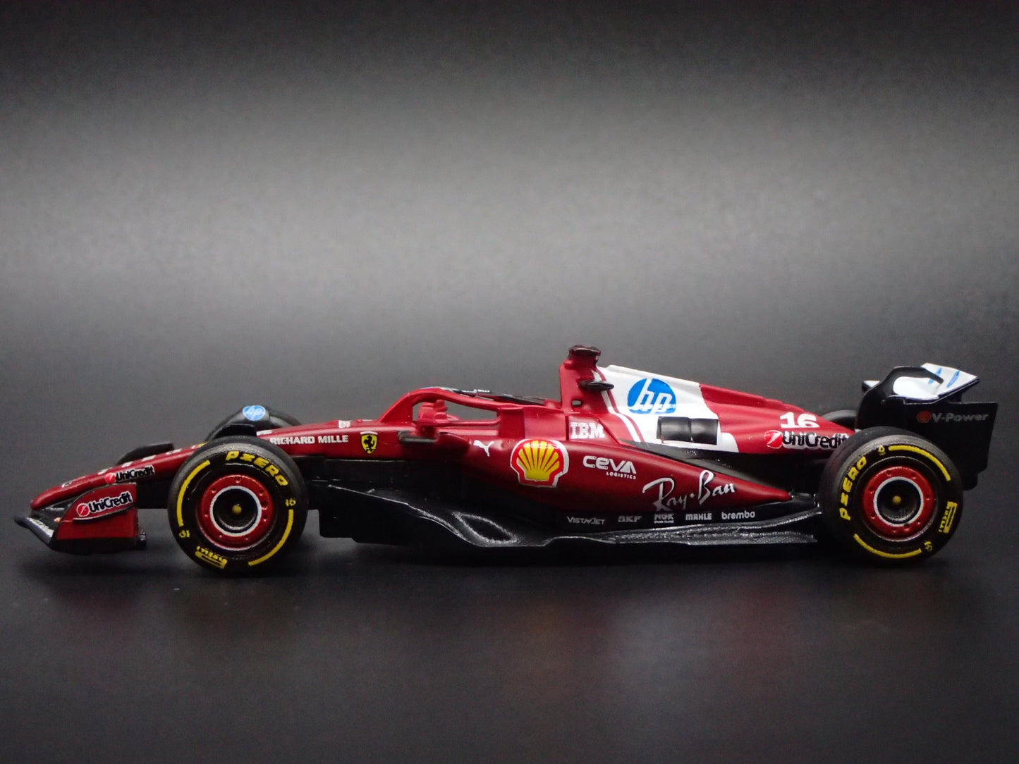 FERRARI F1 RACING SF25 #16 2025 CHARLES LECLERC 1:64 SCALE DIECAST MODEL CAR