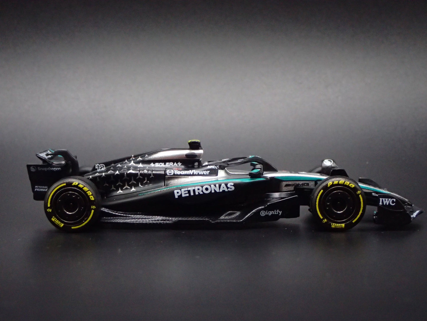 MERCEDES-AMG F1 RACING W16 #12 2025 KIMI ANTONELLI 1:64 SCALE DIECAST MODEL CAR