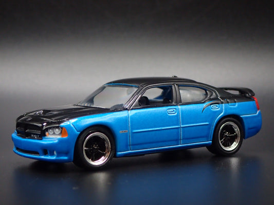 2006-2010 DODGE CHARGER SRT8 BLUE 1:64 SCALE COLLECTIBLE DIECAST MODEL CAR