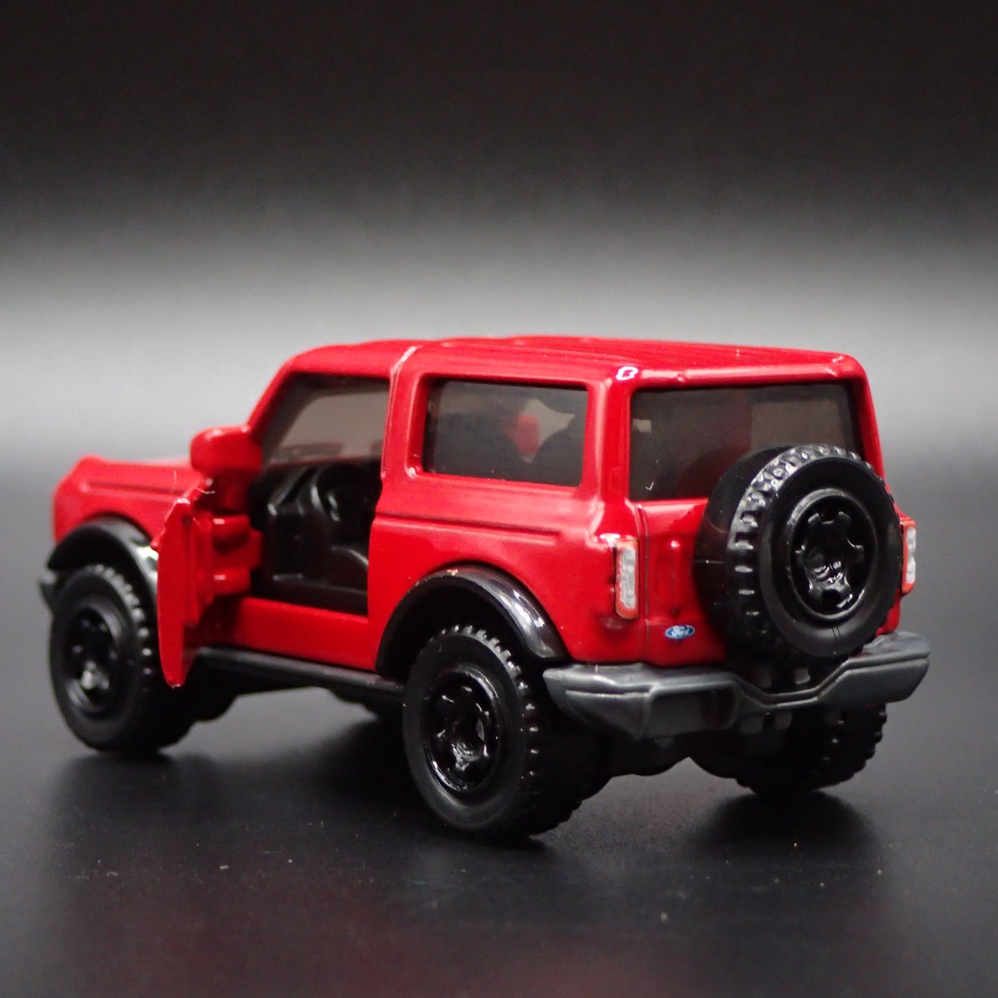 2021-2025 FORD BRONCO 2 TWO DOOR RED RARE 1:64 SCALE DIORAMA DIECAST MODEL CAR