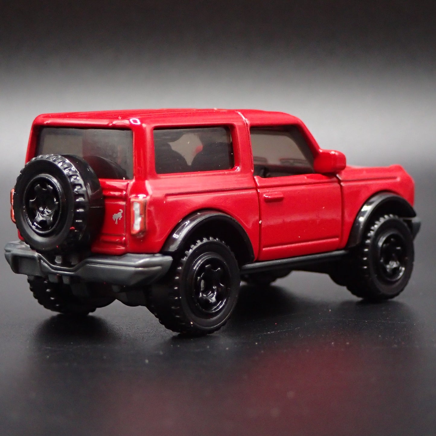 2021-2025 FORD BRONCO 2 TWO DOOR RED RARE 1:64 SCALE DIORAMA DIECAST MODEL CAR