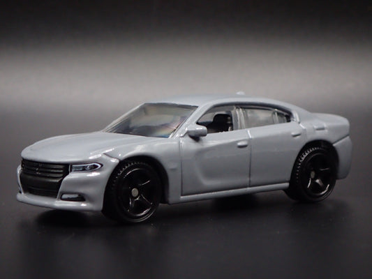 2011-2023 DODGE CHARGER GRAY 1:64 SCALE COLLECTIBLE DIORAMA DIECAST MODEL CAR