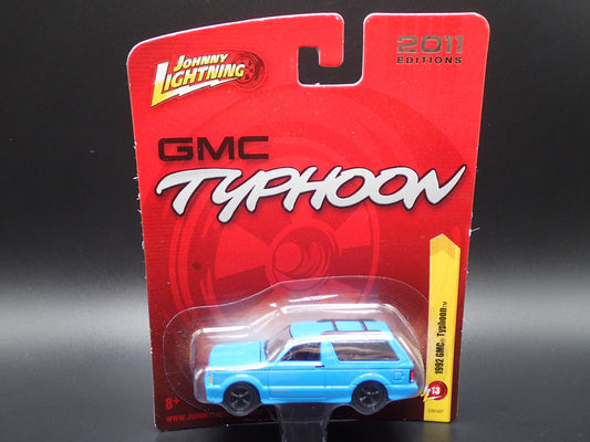 1992 GMC TYPHOON BLUE 2011 JOHNNY LIGHTNING RELEASE 13 SHORT CARD VERY RARE