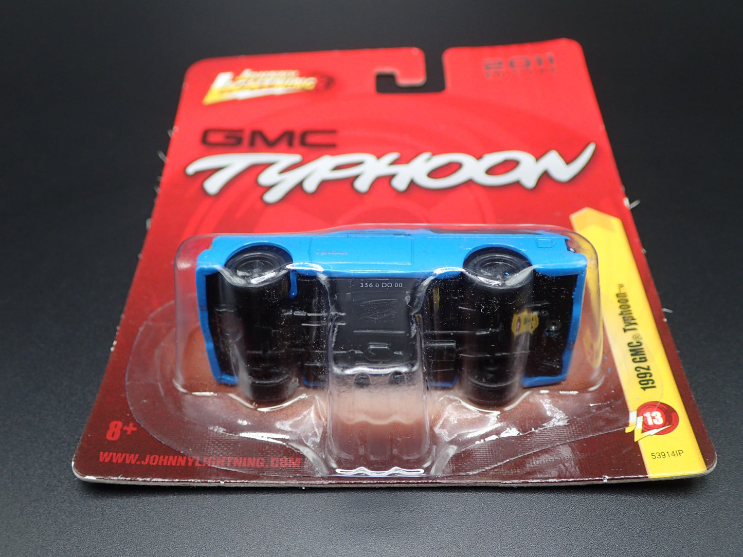 1992 GMC TYPHOON BLUE 2011 JOHNNY LIGHTNING RELEASE 13 SHORT CARD VERY RARE