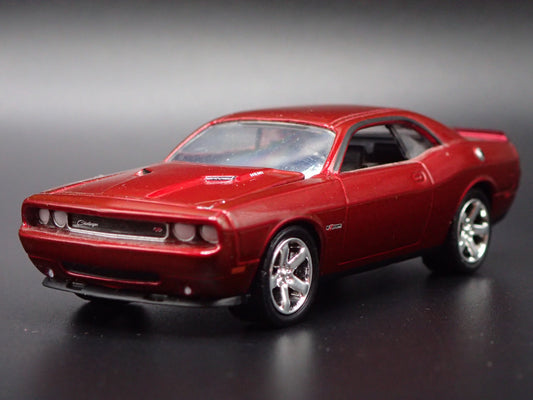 2008-2023 DODGE CHALLENGER RT BURGUNDY 1/64 SCALE DIORAMA DIECAST MODEL CAR