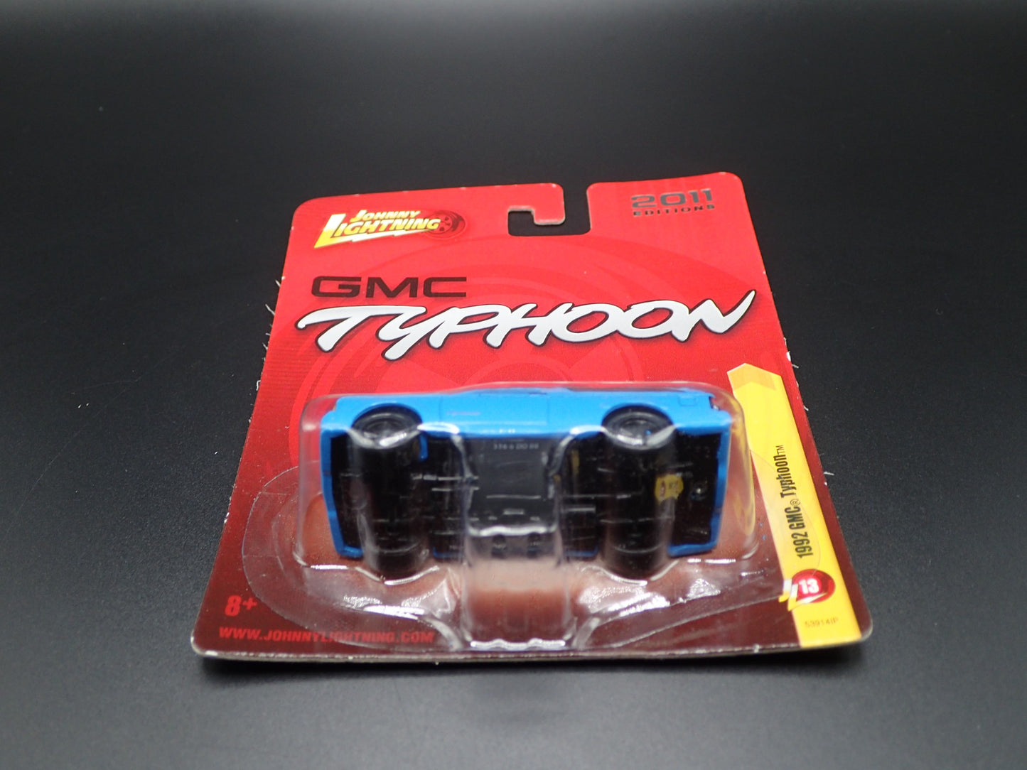 1992 GMC TYPHOON BLUE 2011 JOHNNY LIGHTNING RELEASE 13 SHORT CARD VERY RARE